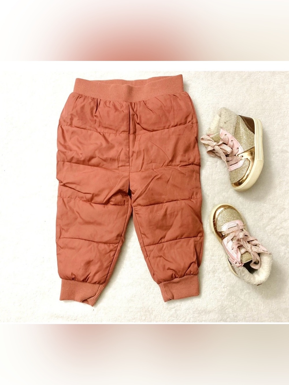 Lot Of Girl Winter Warm Pants Old Navy Size 18-24 Month & Cute Shoes Size 6